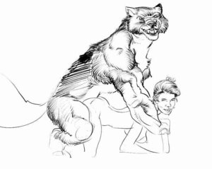 Rating: Explicit Score: 0 Tags: all_fours bestiality black_and_white breasts canid canine canis doggystyle duo e621 eyes_closed female female_on_feral feral from_behind_position furronika human human_on_feral interspecies male male/female male_on_human mammal monochrome sex side_view simple_background tail teeth white_background wolf User: bunchy7s