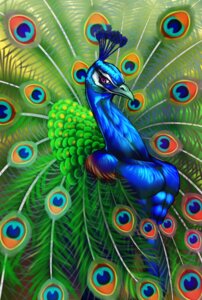 Rating: Safe Score: 0 Tags: abs anthro athletic avian beak biceps biped bird blue_body clothed clothing e621 feathers galliform green_body grin gweek male muscular muscular_anthro peafowl pecs phasianid pose purple_eyes smile solo standing topless User: bunchy7s