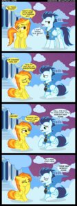 Rating: Safe Score: 0 Tags: absurd_res accessory amber_eyes clothing cloudsdale comic cutie_mark dialogue e621 english_text equid equine feathered_wings feathers female feral friendship_is_magic green_eyes hair hasbro hi_res humor joke male mammal multicolored_hair my_little_pony mythological_creature mythological_equine mythology necktie pegasus quadruped shirt soarin_(mlp) spitfire_(mlp) tail text topwear two_tone_hair url veggie55 wings wonderbolts_(mlp) User: bunchy7s