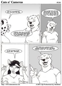 Rating: Questionable Score: 0 Tags: air_quotes anthro bear bored cats_n'_cameras cheetah claws clothed clothing comic dialogue domestic_cat e621 english_text felid feline felis female fur greyscale group hair james_di_benedetto james_m_hardiman josephine_rodgers male mammal monochrome open_mouth pen_(artwork) polar_bear svetlana_(cnc) text traditional_media_(artwork) url ursine User: bunchy7s