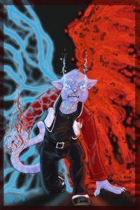 Rating: Safe Score: 0 Tags: 2:3 aerynoustinne angry anthro blue_body blue_eyes bodily_fluids crossover crying digital_media_(artwork) e621 electricity electricity_manipulation elemental_manipulation fan_character fatal_fury fire fire_manipulation fur gathering_power male pastel_(character) pink_body pink_fur rock_howard solo stripes tail tears wings User: bunchy7s