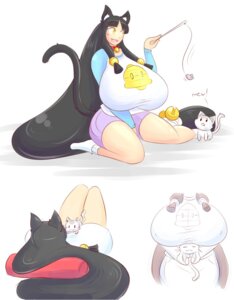 Rating: Questionable Score: 0 Tags: 2014 animal_humanoid bell big_breasts black_hair boob_hat bottomwear breasts cat_humanoid clothing collar digital_media_(artwork) domestic_cat duo e621 felid felid_humanoid feline feline_humanoid felis female feral footwear hair huge_breasts humanoid kane_(theycallhimcake) legwear long_hair mammal mammal_humanoid shirt shorts socks theycallhimcake topwear toy User: bunchy7s