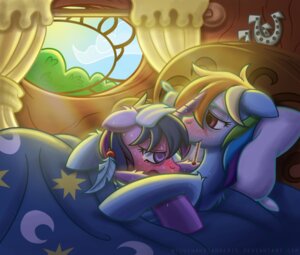 Rating: Safe Score: 0 Tags: 2011 bed bedding blanket blue_body blue_feathers blue_fur blush bodily_fluids curtains detailed_background duo e621 equid equine feathered_wings feathers female feral friendship_is_magic fur furniture hair hasbro hi_res horn horseshoe ill lying mammal multicolored_hair my_little_pony mythological_creature mythological_equine mythology nyuuchandiannepie on_back pegasus pillow plant purple_body purple_eyes purple_fur purple_hair rainbow_dash_(mlp) rainbow_hair romantic romantic_couple scientific_instrument shrub sweat thermometer twilight_sparkle_(mlp) two_tone_hair unicorn weather_instrument window wings User: bunchy7s