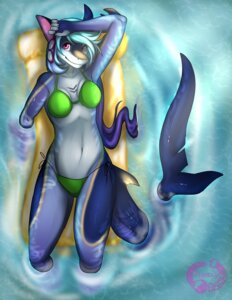 Rating: Safe Score: 0 Tags: 2013 anthro aquatic bikini biped bird's-eye_view blue_body blue_hair blue_skin clothed clothing e621 eyewear female fin fish floating flynx-flink goggles hair high-angle_view long_hair looking_at_viewer lying meryl_(tj54) multicolored_body multicolored_hair multicolored_skin navel on_back outside pink_eyes relaxing shark skimpy smile solo swimwear tail tight_clothing two-piece_swimsuit two_tone_body two_tone_hair two_tone_skin water waterscape User: bunchy7s