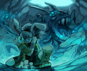 Rating: Safe Score: 0 Tags: 4_fingers ambiguous_gender anthro battle big_eyes blue_eyes boots claws clothed clothing cool_colors duo e621 elemental_creature feral fingers footwear front_view fully_clothed fur hair ice kemono kerchief lagomorph leporid long_ears male mammal mineral_fauna monster open_mouth rabbit rikose sharp_teeth shoes sitting size_difference solo_focus teal_theme teeth User: bunchy7s