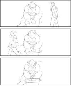 Rating: Safe Score: 0 Tags: adoption_box anthro box canid canine canis captainjohkid comic container duo e621 human humor in_box in_container male mammal monochrome sitting sketch walking wolf User: bunchy7s Rating: Safe Score: 0 Tags: adoption_box anthro box canid canine canis captainjohkid comic container duo e621 human humor in_box in_container male mammal monochrome sitting sketch walking wolf User: bunchy7s