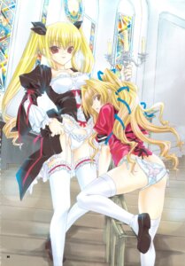 Rating: Explicit Score: 0 Tags: 2girls akazawa_red blonde_hair brown_eyes female garter_belt kaminendo_corporation multiple_females multiple_girls page_4 panties red_eyes rule34 side-tie_panties tagme thighhighs twintails User: bunchy7s