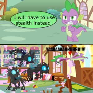 Rating: Safe Score: 0 Tags: 1:1 2013 arthropod black_body blue_eyes changeling_(mlp) comic cupcake dialogue dragon dragonmorpheus drone_(mlp) e621 english_text feral food friendship_is_magic green_eyes group hasbro insect_wings inside male messy my_little_pony mythological_creature mythological_scalie mythology purple_body scalie spike_(mlp) tail text wings yell User: bunchy7s