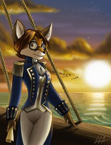 Rating: Safe Score: 0 Tags: alternative_fashion ambient_bird anthro avian bird boat canid canine clothed clothing cloud e621 eyewear female fox fox_tiberon glasses j-fashion mammal map ouji_(fashion) outside paper sea sky solo sun thurinus vehicle water watercraft User: bunchy7s