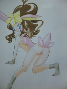 Rating: Explicit Score: 0 Tags: 1girls all_fours ass back_view blue_eyes blush brown_hair color cosplay deerling deerling_(cosplay) female female_only game_freak hilda_(pokemon) human looking_back nintendo pokemon pokemon_(cosplay) pokemon_bw pussy rule34 shu_(pixiv_2361016) solo solo_female tagme traditional_media_(artwork) vulva User: bunchy7s