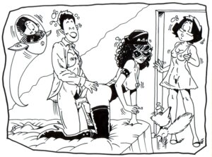 Rating: Explicit Score: 0 Tags: 1boy 2girls alter_ego bed biker_cap biker_clothes biker_girl black_and_white black_hair boots breasts breasts_visible_through_clothing corset doggy_style female glasses hat high_heel_boots jimbo_gumbo karstens lingerie long_hair male negligee nipples nipples_visible_through_clothing rose_gumbo rose_is_rose rule34 see-through_clothing sex shirt_only short_hair sunglasses tagme thigh_boots vicky_the_biker wild_hair User: bunchy7s