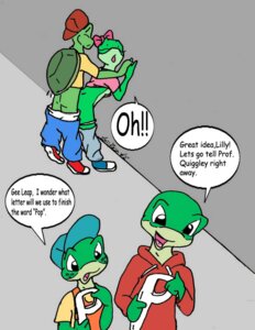 Rating: Explicit Score: 0 Tags: against_wall asuraludu dialogue female frog green_skin hat leap_(leapfrog) leapfrog_(franchise) lily_(leapfrog) male public rule34 speech_bubble tad_(leapfrog) tagme turtle word_balloon User: bunchy7s
