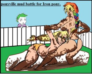 Rating: Explicit Score: 0 Tags: applejack_(mlp) catfight female friendship_is_magic human humanized male mud mud_wrestling multiple_females my_little_pony rainbow_dash_(mlp) rule34 smooth_skin spike_(mlp) wrestling User: bunchy7s