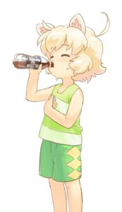 Rating: Safe Score: 0 Tags: 5_fingers animal_humanoid beverage blonde_hair bodily_fluids bottle bottomwear cat_humanoid chizin_no_ai clothing container drinking e621 eyes_closed felid felid_humanoid feline feline_humanoid female fingers fur hair holding_bottle holding_container holding_object humanoid humanoid_hands mammal mammal_humanoid pepsi shirt short_hair shorts side_view simple_background solo standing sweat tan_body tan_skin tank_top topwear white_background white_body white_fur young User: bunchy7s