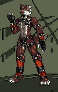 Rating: Explicit Score: 0 Tags: 4_toes 5_fingers abs anthro arm_strap barefoot biped black_clothing black_collar black_fingerless_gloves black_gloves black_handwear black_thong black_underwear brown_body brown_fur bulge canid canine canis claws clothing collar e621 ear_piercing feet fingerless_gloves fingers front_view fur gloves grin handwear harness leg_strap male mammal multicolored_body multicolored_fur muscular muscular_anthro muscular_male nipples piercing pink_nipples pose red_eyes sheer_(artist) smile snout solo standing studded_ankleband studded_collar studs tail thigh_strap thong toes two_tone_body two_tone_fur underwear white_body white_fur wishbone_mouth wolf User: bunchy7s