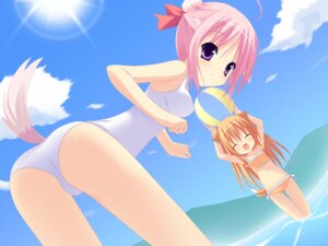 Rating: Questionable Score: 0 Tags: animal_ear ball_(object) brown_eyes brown_hair dog_days female long_hair millhiore_f._biscotti mizutsuki pink_hair pixiv_thumbnail purple_eyes resized ricotta_elmar rule34 sky tail User: bunchy7s