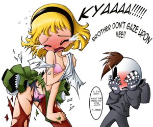 Rating: Explicit Score: 0 Tags: 1boy 1girls bleedman brother_and_sister english_text female grim_junior grim_tales_from_down_below male minimandy panties pantyshot rule34 speech_bubble tagme User: bunchy7s
