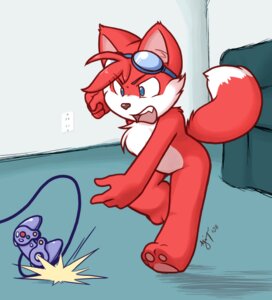Rating: Safe Score: 0 Tags: 2008 ajin ambiguous_gender angry anthro bent_arm bent_leg canid canine controller cord dipstick_tail e621 extended_arm eyewear fox game_controller gamecube gamecube_controller goggles inside mammal markings multicolored_tail nintendo nintendo_controller on_heel on_one_leg ragequit raised_arm raised_foot raised_hand solo standing straight_leg tail tail_markings tantrum throwing throwing_controller throwing_object two_tone_tail white_tail_tip wired_controller User: bunchy7s