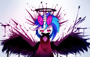 Rating: Safe Score: 0 Tags: blue_hair bodily_fluids clothing e621 equid equine eyewear feathered_wings feathers female friendship_is_magic fur gag gagged hair halo hasbro hi_res horn looking_at_viewer mammal multicolored_hair my_little_pony mythological_creature mythological_equine mythology purple_eyes serendipity-kitty solo sunglasses tape tape_gag tears two_tone_hair unicorn vinyl_scratch_(mlp) white_body white_fur wings User: bunchy7s
