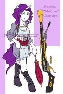 Rating: Safe Score: 0 Tags: anthro boots breasts clothing e621 equid equine female footwear gun hair hasbro hi_res horn lordkiratheconquerer mammal my_little_pony mythological_creature mythological_equine mythology purple_eyes purple_hair ranged_weapon rifle shoes solo tail text umbrella unicorn url weapon User: bunchy7s