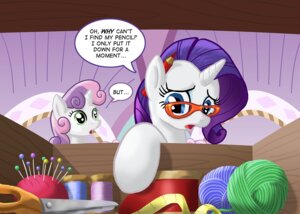Rating: Safe Score: 0 Tags: blue_eyes dialogue duo e621 english_text equid equine eyewear female feral friendship_is_magic fur glasses green_eyes hair hasbro horn mammal muffinshire my_little_pony mythological_creature mythological_equine mythology purple_hair rarity_(mlp) scissors sweetie_belle_(mlp) text unicorn white_body white_fur young young_feral User: bunchy7s