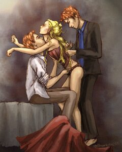 Rating: Explicit Score: 0 Tags: 1girls 2boys bed brother brothers corset female fred_weasley george_weasley gryffindor hand_in_panties harry_potter imminent_incest imminent_sex kissing luna_lovegood male panties ravenclaw reallycorking romantic rule34 sandwiched sex siblings straight threesome twins two_on_one undressing wholesome witch_(harry_potter) User: bunchy7s