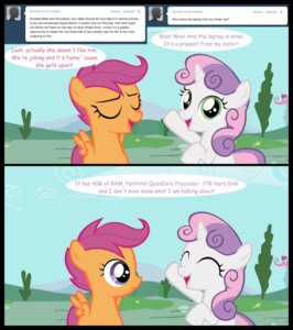 Rating: Safe Score: 0 Tags: black_border border comic computer duo e621 electronics english_text equid equine feathered_wings feathers female feral friendship_is_magic hasbro hi_res horn jananimations laptop mammal my_little_pony mythological_creature mythological_equine mythology orange_body orange_feathers pegasus scootaloo_(mlp) smile sweetie_belle_(mlp) text tumblr unicorn wings young User: bunchy7s Rating: Safe Score: 0 Tags: black_border border comic computer duo e621 electronics english_text equid equine feathered_wings feathers female feral friendship_is_magic hasbro hi_res horn jananimations laptop mammal my_little_pony mythological_creature mythological_equine mythology orange_body orange_feathers pegasus scootaloo_(mlp) smile sweetie_belle_(mlp) text tumblr unicorn wings young User: bunchy7s