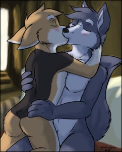 Rating: Questionable Score: 0 Tags: 2012 anthro bailey_(housepets!) black_border blush border breasts butt canid canine canis digital_drawing_(artwork) digital_media_(artwork) domestic_dog duo e621 eyes_closed female hand_on_hip herding_dog housepets! hug husky king_(housepets!) kiss_on_lips kissing larger_female male male/female mammal nogitsunegabriel nordic_sled_dog nude pastoral_dog romantic romantic_couple size_difference small_breasts smaller_male spitz tail welsh_corgi User: bunchy7s