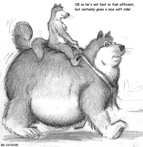 Rating: Safe Score: 0 Tags: 2000 all_fours anthro bd canid canine canis domestic_dog duo e621 english_text feral greyscale leash male mammal monochrome nude overweight quadruped riding size_difference straddling tail text User: bunchy7s