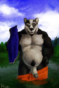 Rating: Explicit Score: 0 Tags: 2:3 anthro badger balls biceps bottomwear clothing e621 erection foreskin genitals humanoid_genitalia humanoid_penis kirron lake looking_at_viewer male mammal musclegut muscular muscular_anthro muscular_male mustelid musteline outside overweight overweight_anthro overweight_male pecs penis retracted_foreskin shorts slightly_chubby solo User: bunchy7s