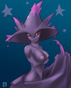 Rating: Explicit Score: 0 Tags: anthro breasts color female female_only mismagius nipples non-human_areolae open_eyes pokemon pokemon_(species) purple_skin rule34 side_view solo tagme User: bunchy7s
