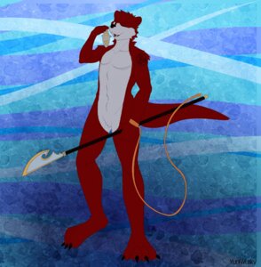 Rating: Safe Score: 0 Tags: anthro aquatic e621 fish hi_res looking_at_viewer male mammal melee_weapon mustelid nude one_eye_closed otter polearm solo spear tail tashikizu_akanari weapon wink yuniwolfsky User: bunchy7s