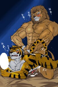 Rating: Explicit Score: 0 Tags: 2013 abs all_fours anal anal_orgasm anal_penetration anthro balls bed biceps big_muscles black_body black_fur black_nose blush bodily_fluids brown_body brown_fur brown_hair butt cum cum_inside cum_string cumshot dialogue doggystyle drooling duo e621 ejaculation empty_speech_bubble erection fangs felid from_behind_position fur furniture genital_fluids genitals grin hair hands-free hentist hi_res huge_muscles humanoid_genitalia humanoid_penis japanese_text kneeling leaking lion lying male male/male male_penetrated male_penetrating male_penetrating_male mammal markings muscular muscular_male nipples nude on_front one_eye_closed open_mouth orange_body orange_eyes orange_fur orgasm pantherine pecs penetration penis saliva sex shishimaru_genjurou smile speech_bubble stripes tail teeth text tiger tongue toragami_gaou translation_request vein whiskers white_body white_fur wink wristband User: bunchy7s