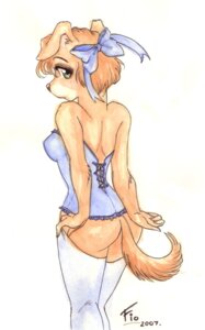 Rating: Questionable Score: 0 Tags: accessory anthro bottomless bow_(feature) bow_accessory bow_ribbon butt canid canine canis clothed clothing corset domestic_dog e621 female fio floppy_ears hair_accessory hair_bow hair_ribbon legwear lingerie mammal rear_view ribbons solo stockings tail topwear User: bunchy7s Rating: Questionable Score: 0 Tags: accessory anthro bottomless bow_(feature) bow_accessory bow_ribbon butt canid canine canis clothed clothing corset domestic_dog e621 female fio floppy_ears hair_accessory hair_bow hair_ribbon legwear lingerie mammal rear_view ribbons solo stockings tail topwear User: bunchy7s