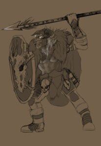 Rating: Safe Score: 0 Tags: anthro armor bone boots bottomwear bracers chainmail clothing cowl e621 feathers felid footwear fur headgear helmet holding_object holding_weapon horn leather loincloth male mammal melee_weapon nordic norse pantherine polearm rogueliger rope runes shield shoes skarphedinn skull solo spear spikes stripes teeth tiger tome viking weapon User: bunchy7s