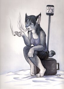Rating: Safe Score: 0 Tags: 2007 anthro belt biped bus_stop cigarette clothed clothed_anthro clothed_female clothing e621 felid feline female female_anthro greyscale lynx mammal monochrome outside road_sign route_73 silentravyn smoke smoking snow solo traditional_media_(artwork) travel waiting winter User: bunchy7s Rating: Safe Score: 0 Tags: 2007 anthro belt biped bus_stop cigarette clothed clothed_anthro clothed_female clothing e621 felid feline female female_anthro greyscale lynx mammal monochrome outside road_sign route_73 silentravyn smoke smoking snow solo traditional_media_(artwork) travel waiting winter User: bunchy7s