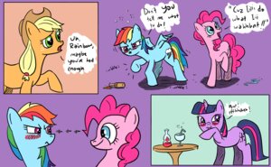 Rating: Safe Score: 0 Tags: 2011 angry applejack_(mlp) blue_body blue_eyes blue_feathers blue_fur blush bottle comic container cutie_mark drunk e621 earth_pony english_text equid equine feathered_wings feathers female feral freckles friendship_is_magic fur green_eyes group hair hasbro horn horse joking knife mammal multicolored_hair my_little_pony mythological_creature mythological_equine mythology parody pegasus pink_body pink_fur pinkie_pie_(mlp) plasters-ponies pony purple_eyes purple_hair quadruped rainbow_dash_(mlp) rainbow_hair stare substance_intoxication tail text twilight_sparkle_(mlp) two_tone_hair unicorn wings User: bunchy7s