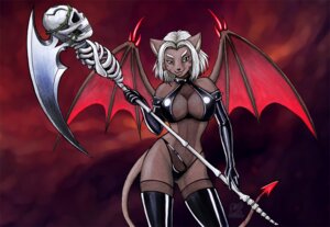 Rating: Questionable Score: 0 Tags: abstract_background anthro bone breasts cleavage clothed clothing demon e621 felid female looking_at_viewer mammal melee_weapon membrane_(anatomy) membranous_wings polearm scythe simple_background skeleton skimpy skull solo vani-fox weapon wings User: bunchy7s