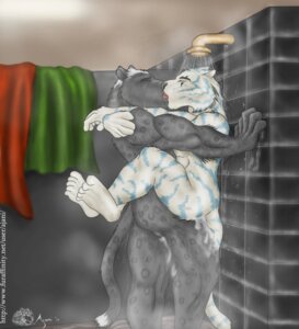 Rating: Explicit Score: 0 Tags: abs against_surface against_wall ajani_(artist) anal anal_penetration anthro anthro_on_anthro anthro_penetrated anthro_penetrating anthro_penetrating_anthro apron balls bathroom biceps black_body black_fur blue_body blue_fur clothing duo e621 eyes_closed felid fur genitals kergiby kissing legs_up leopard looking_pleasured male male/male male_on_bottom male_on_top male_penetrated male_penetrating male_penetrating_male mammal markings melanistic muscular nude on_bottom on_top pantherine pecs penetration penile penile_penetration penis_in_ass romantic romantic_couple sex shower shower_head spots stand_and_carry_position standing standing_sex steam storm-tiger straddling stripes tail tiger tongue towel water wet white_body white_fur User: bunchy7s