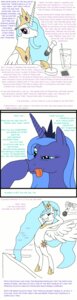 Rating: Safe Score: 0 Tags: absurd_res arrkhal bad_metadata blue_body blue_hair comic crown cutie_mark duo e621 electronics english_text equid equine feathered_wings feathers female feral friendship_is_magic green_eyes hair hasbro headgear hi_res horn horseshoe interview long_hair mammal microphone missing_sample my_little_pony mythological_creature mythological_equine mythology pegasus photo picking_nose princess_celestia_(mlp) princess_luna_(mlp) purple_eyes short_hair sun tail talk_show text tongue unicorn white_body white_feathers wing_boner winged_unicorn wings User: bunchy7s