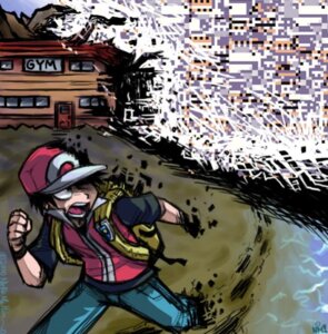 Rating: Safe Score: 0 Tags: apocalypse artificial_intelligence backpack black_eyes black_hair bottomwear clothed clothing denim denim_bottomwear denim_clothing digital_creature e621 fully_clothed glitch glitch_creature glitch_pokemon gym hair hat headgear headwear human imminent_death jeans male mammal missingno. nellie_melton nightmare_fuel nintendo not_furry open_mouth outside pants pokemon pokemon_(species) pokemon_trainer red_(pokemon) running scared shirt short_hair solo topwear town water what what_has_science_done User: bunchy7s