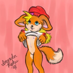 Rating: Explicit Score: 0 Tags: 1:1 anthro blonde_hair bottomless breasts canid canine carol_ann child clothed clothing clothing_lift e621 female fox fur genitals hair heart_symbol insaneproxy loli low_res mammal nipples orange_body orange_fur shirt shirt_lift small_breasts solo tail topwear vulva young young_anthro young_female User: bunchy7s