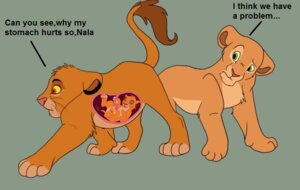 Rating: Questionable Score: 0 Tags: belly big_belly digitigrade disney doing_it_wrong e621 english_text felid female feral green_background group inside_uterus internal lion lol_comments male mammal nala_(the_lion_king) nude pantherine pregnant pregnant_male quadruped red_eyes simba_(the_lion_king) simple_background tail tail_tuft text the_lion_king tuft underage_pregnancy unknown_artist uterus what young young_feral User: bunchy7s