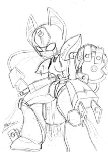 Rating: Safe Score: 0 Tags: 2011 black_and_white breasts cord e621 female machine medabots monochrome natsumemetalsonic peppercat robot robot_anthro signature sketch small_breasts solo tail User: bunchy7s