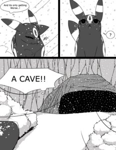Rating: Safe Score: 0 Tags: blizzard_(weather) cave cold comic dialogue digital_drawing_(artwork) digital_media_(artwork) e621 eeveelution english_text female feral generation_2_pokemon greyscale monochrome nintendo outside pokemon pokemon_(species) snow solo speech_bubble tderek99 text umbreon winter User: bunchy7s