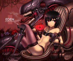 Rating: Safe Score: 0 Tags: alien apple black_hair breasts chair clothed clothing dark duo e621 english_text eyeless female food fruit furniture garden_of_eden hair human looking_at_viewer machine mammal non-mammal_breasts on_chair plant red_eyes robot skimpy text unknown_artist young User: bunchy7s