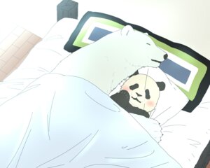Rating: Safe Score: 0 Tags: 2012 5:4 bear bed blush body_pillow cuddling duo e621 eyes_closed feral furniture giant_panda hug kumao male mammal okatana panda-kun pillow polar_bear shirokuma shirokuma_cafe sleeping slightly_chubby ursine User: bunchy7s