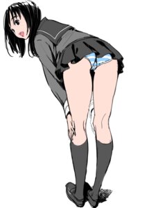 Rating: Explicit Score: 0 Tags: black_eyes black_hair female highres kneepits legs oishikaru open_mouth original oshigall panties rule34 school_uniform serafuku skirt solo striped striped_panties underwear User: bunchy7s