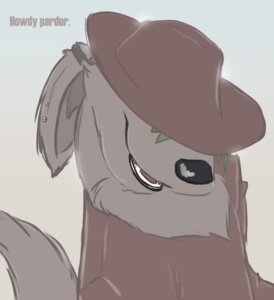 Rating: Safe Score: 0 Tags: 2010 anthro black_lips black_nose canid canine canis chest_tuft clothed clothing cowboy dialogue domestic_dog e621 ear_piercing english_text fur green_hair grey_background grey_body grey_fur hair hat hat_over_eyes headgear headwear hidden_eyes lips male mammal open_mouth piercing restricted_palette shirt simple_background smile solo syynx talking_to_viewer teeth text topwear tuft User: bunchy7s Rating: Safe Score: 0 Tags: 2010 anthro black_lips black_nose canid canine canis chest_tuft clothed clothing cowboy dialogue domestic_dog e621 ear_piercing english_text fur green_hair grey_background grey_body grey_fur hair hat hat_over_eyes headgear headwear hidden_eyes lips male mammal open_mouth piercing restricted_palette shirt simple_background smile solo syynx talking_to_viewer teeth text topwear tuft User: bunchy7s