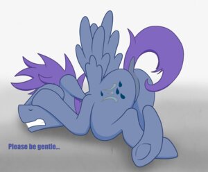 Rating: Questionable Score: 0 Tags: absurd_res butt covered_eyes cutie_mark dripponi e621 english_text equid equine feathered_wings feathers feral hair hasbro hi_res male mammal my_little_pony mythological_creature mythological_equine mythology pegasus purple_hair raised_tail simple_background solo tail teeth text windy_dripper wings User: bunchy7s